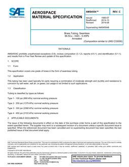 SAE AMS4554C PDF Lastest Technical Information