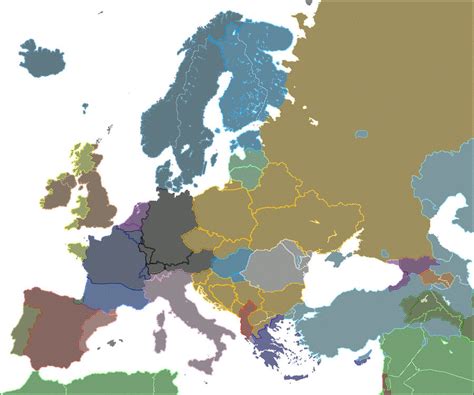 Ethnic Group Map Of Europe