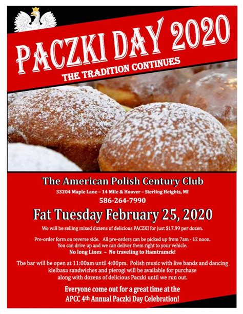 Paczki Day 2020 - Sterling Heights Banquet Halls, Wedding Venues & More