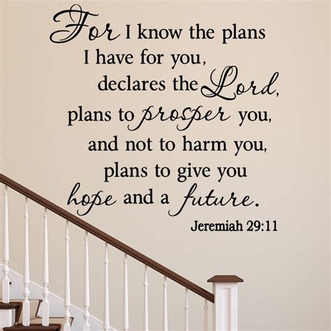 For I Know The Plans I Have For You Jeremiah 2911 Full Etsy