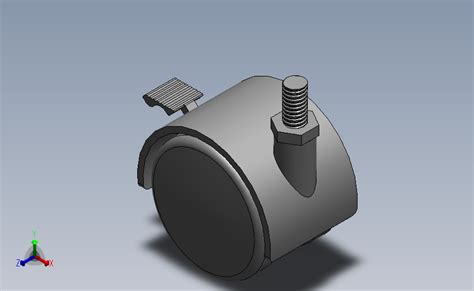 球芯轮 万向轮solidworks 2012模型图纸下载 懒石网