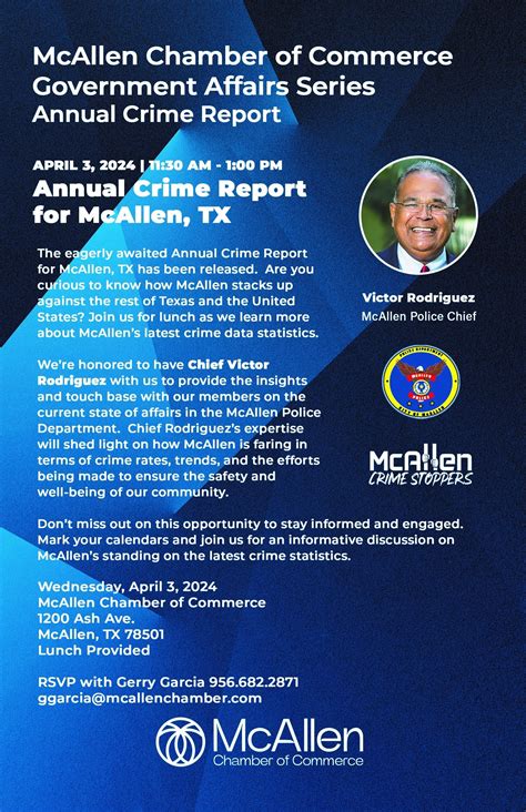 Annual Crime Report With Chief Victor Rodriguez Mcallen Chamber Of