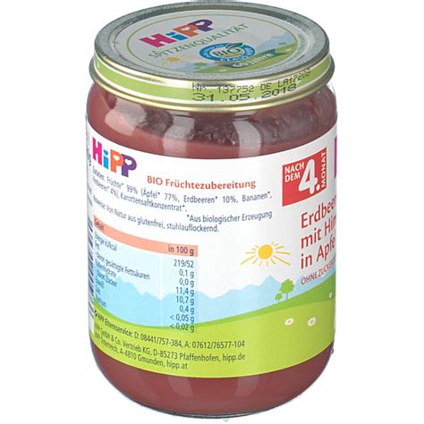 Hipp Erdbeere Mit Himbeere In Apfel Shop Apotheke