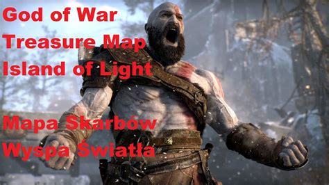 God Of War Treasure Map Island Of Light Mapa Skarb W Wyspa Wiat A