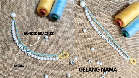 Cara Membuat Gelang Dari Benang Jahit Dan Manik Macrame Tutorial