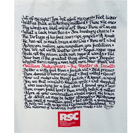 Tote Bag Shakespeare Insults The Rsc Shop