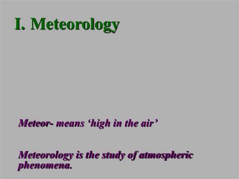 PPT - Meteorology PowerPoint Presentation, free download - ID:206102