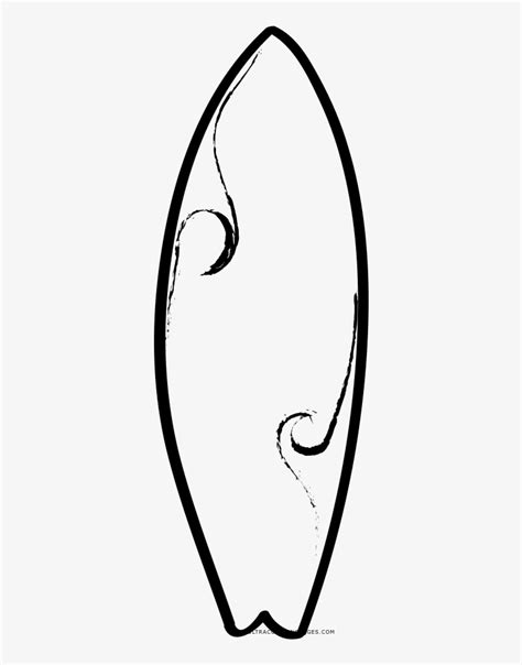 Surfboard Outline Drawing