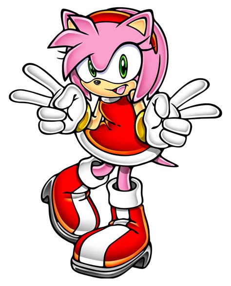 101179 Safe Artistyuji Uekawa Official Art Amy Rose Sonic