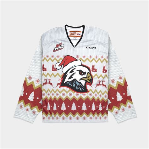 Winterhawks Team Shop Holiday Sweater Jersey