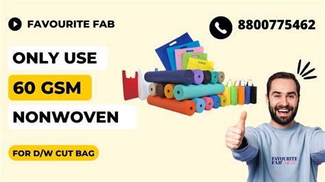 Use Gsm Non Woven Fabric For Bag Making Favourite Fab Youtube