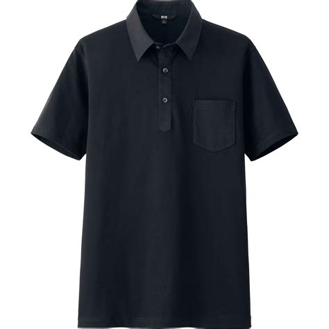 Uniqlo Dry Shirt Collar Short Sleeve Polo Shirt In Black For Men Lyst