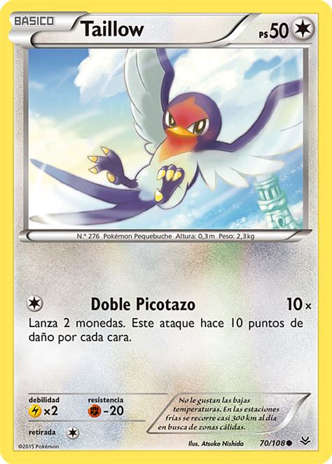 Taillow Cielos Rugientes Tcg Wikidex La Enciclopedia Pok Mon