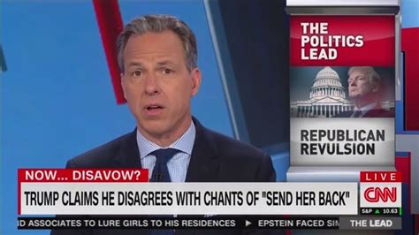 Jake Tapper Says Trump Rally Chant Is Just Naked Racism