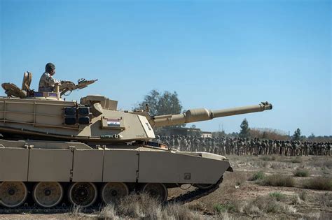 An Iraqi M1 Abrams Battle Tank Gets Into Position During NARA DVIDS