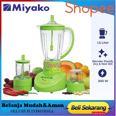 Jual Miyako Blender Plastik BL 152 PF AP Blender Plastik Kapasitas 1 5