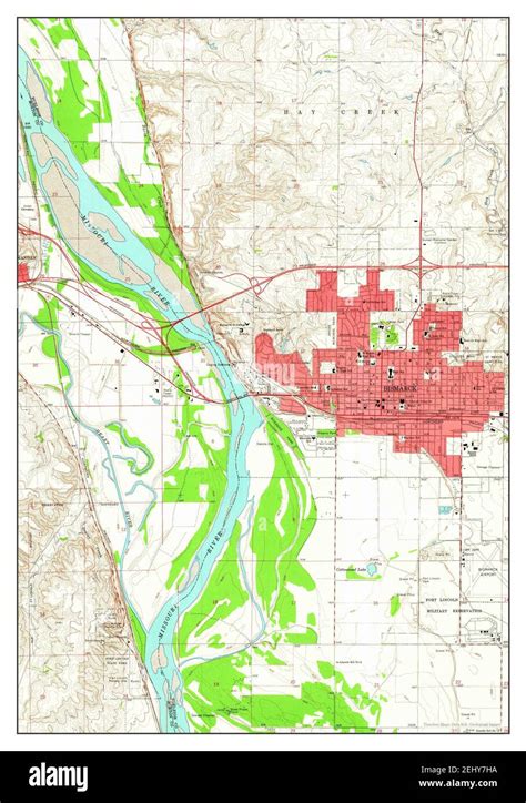 Bismarck, North Dakota, map 1962, 1:24000, United States of America by ...