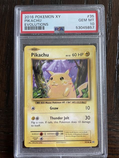 Common NM Pikachu English Pokemon XY Evolutions 35 108 1x Toys