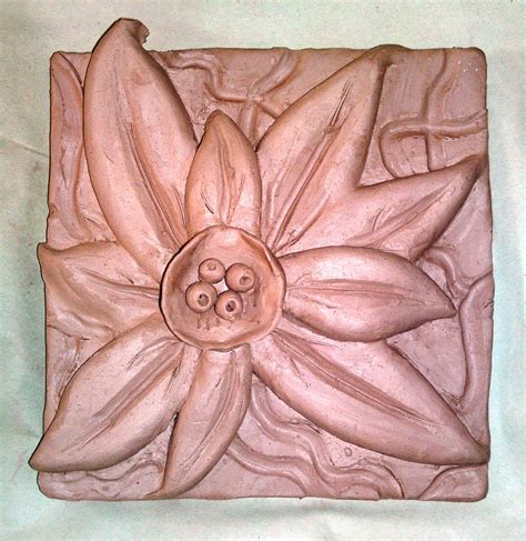 Natural Form Inspired Clay Tile Year 10 Gcse Btec Natural Form Art