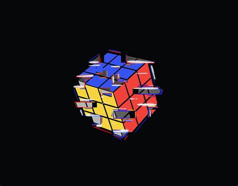 Rubik Cube Colorful Abstract Dark Hd Wallpaper Pxfuel