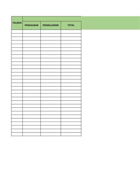 Contoh Tabel Pengeluaran Dan Pemasukan Pdf