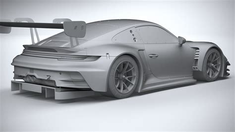 Porsche 911 Gt3r 2023 3d Model Cgtrader