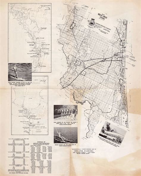 1950s Map of Volusia County Florida - Etsy