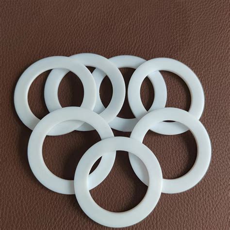 Small Size White Custom Packable Ptfe Flat Gasket China Round Flat