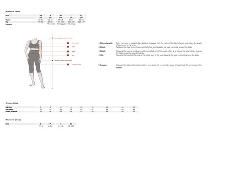 Sportswear Size Chart Columbia Download Printable Pdf Templateroller