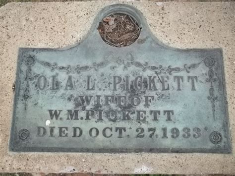 Ola Vivian Loftin Pickett Find A Grave Memorial