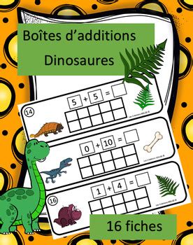 Bo Tes D Additions Dinosaures By Les Cr Ations Jooloo Tpt