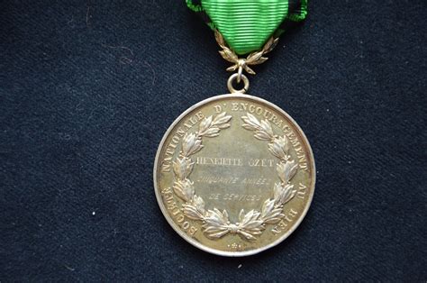 Medaille Societe Nationale D Encouragement Au Bien Moralite Travail