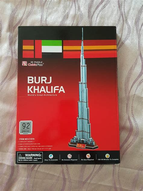 Burj Khalifa D Puzzle Hobbies Toys Toys Games On Carousell