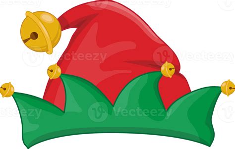 Christmas Hat Or Elf Hat In New Year Holiday Cartoon Design Png