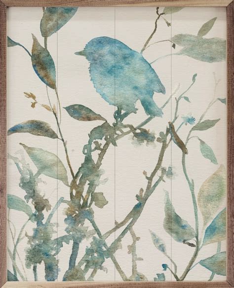 Blue Bird Watercolor | Wall Art - The Vintage Garden