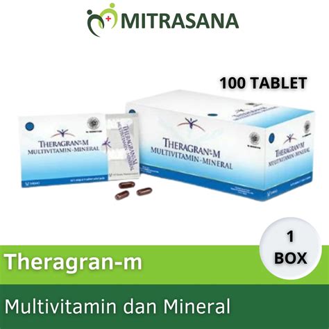 Jual Theragran M Multivitamin Suplemen Daya Tahan Tubuh Shopee Indonesia