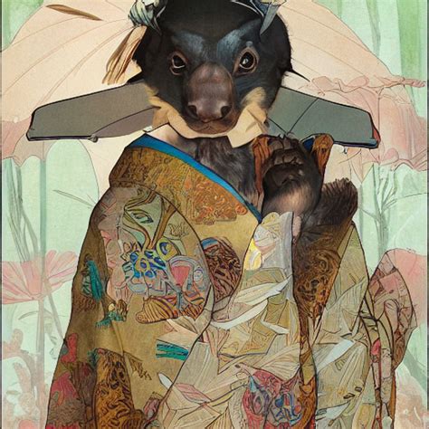 Prompthunt Anthropomorphic Capybara In Kimono Highly Detailed