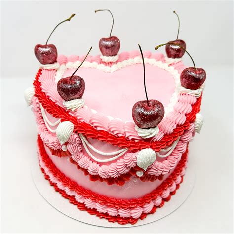 Vintage Heart Cake