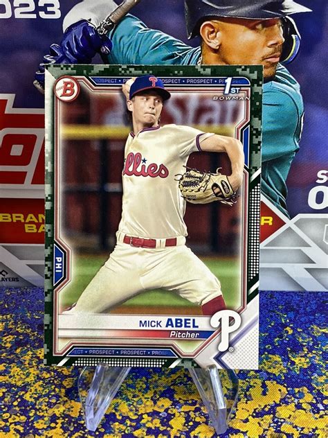 2021 Bowman 1st BP 42 Mick Abel Prospects Camo EBay