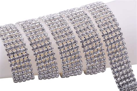 Amazon Hicarer Rows Crystal Rhinestone Chain Rhinestone Strips