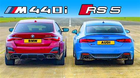 Drag Race Bmw M440i Vs Audi Rs5 Carwow