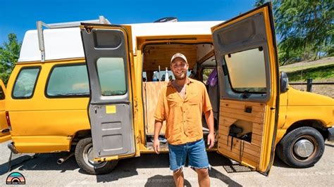 DIY Camper Van Build With Extended Rooftop