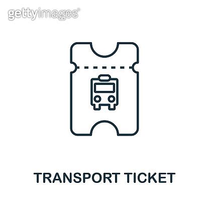 Transport Ticket Outline Icon Thin Style Design From City Elements