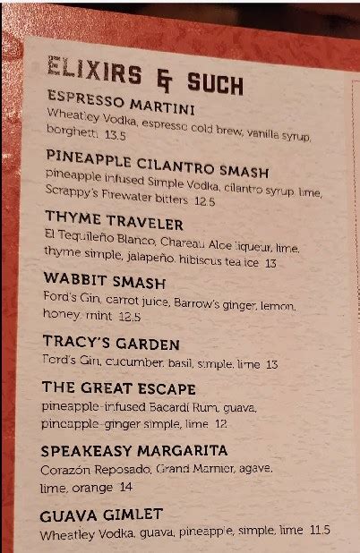 The menu of Whiskey Cake Kitchen & Bar|In Plano it offers you some ...