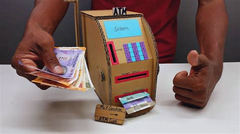 ATM Machine DIY ATM Machine From Cardboard No Motor YouTube