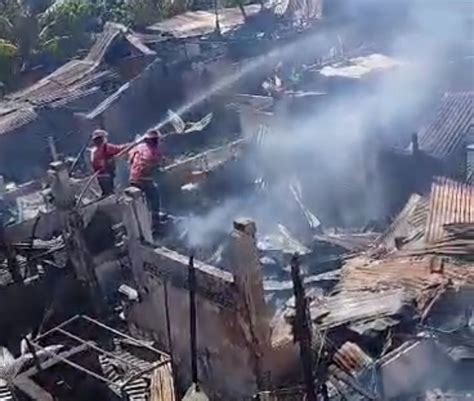 Puluhan Rumah Warga Kampung Jawa Denpasar Terbakar Balisore