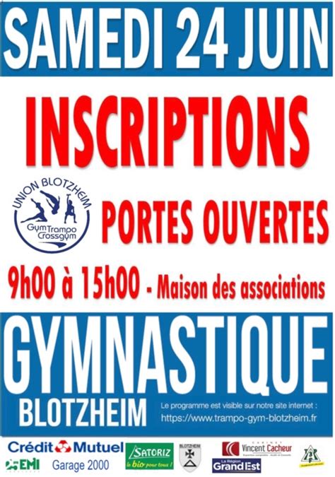 Portes Ouvertes Et Inscriptions Pour La Saison 2023 2024 Union Blotzheim