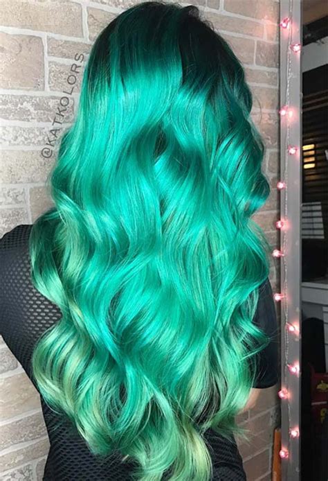 63 Offbeat Green Hair Color Ideas Green Hair Dye Kits To Go Green Green Hair Dye Green