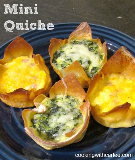 Cooking With Carlee Mini Spinach And Cheese Quiche