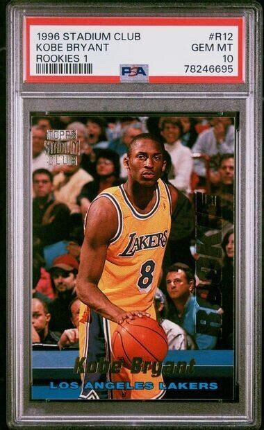 Topps Stadium Club R Kobe Bryant Rookies Psa Rookie Rc Ebay